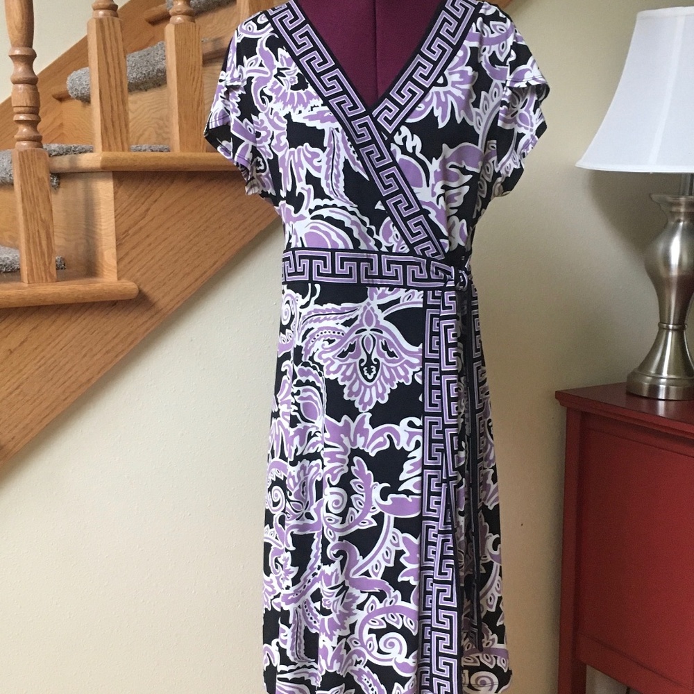 Faux Wrap Dress XL